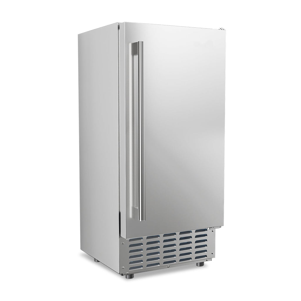SIMZLIFE Nugget Ice Maker 66Lbs/24H, Built-in/Freestanding, Self-Cleaning, Home Bar, Silver