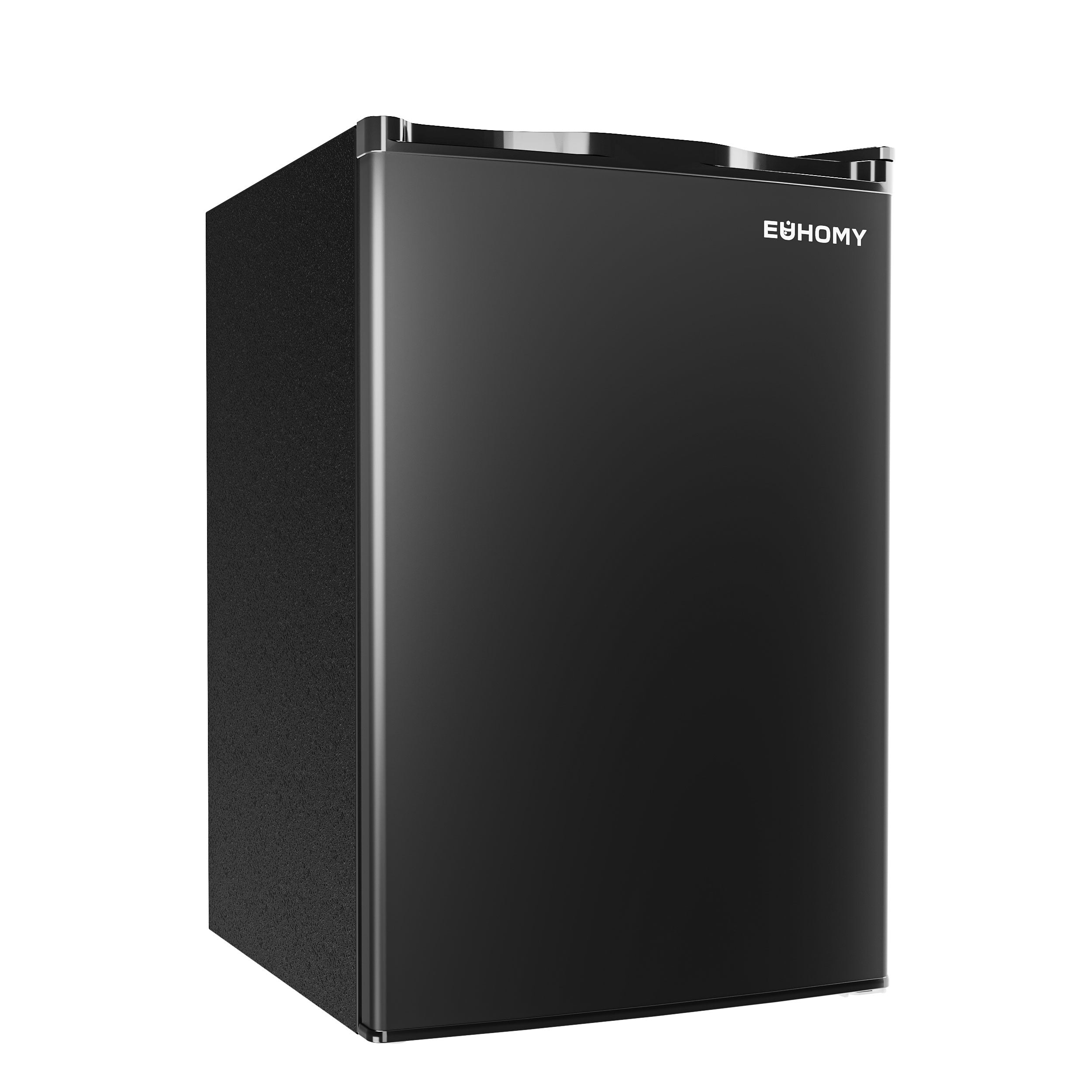 Simzlife 4.4 Cu.Ft Mini Fridge with Freezer, Single Door Compact Refrigerator, Adjustable Thermostat, Mini Refrigerator Energy Saving, Mini fridge for Bedroom, Dorm, Office, Black