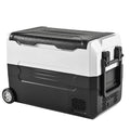 Simzlife 12 Volt Refrigerator, 48QT(45L) 12V Fridge, Electric Cooler 12/24V DC 120-240V AC -4℉~68℉, 12V Freezer Removable Divider, Car Fridge for Camping, RV, Travel, Fishing, Outdoor