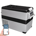 Simzlife 12 Volt Refrigerator, 47QT Electric Cooler, 12V Fridge APP Control, 12V Cooler -4℉~68℉, Portable Freezer 12/24V DC 110-240V AC for Camping, Travel, Truck, Home