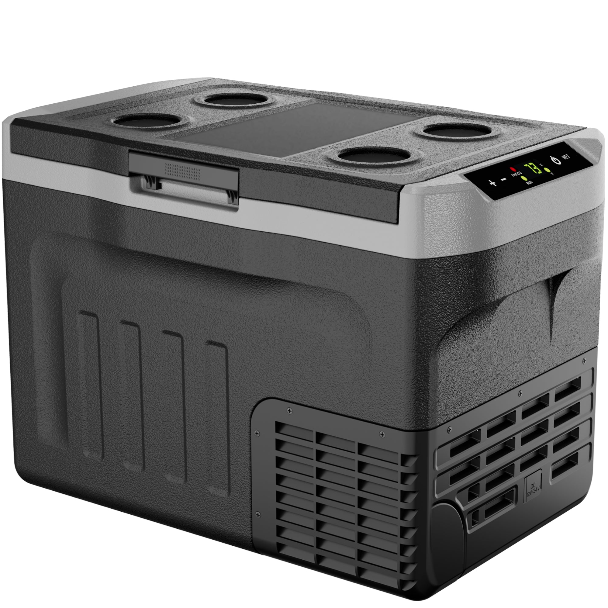 Simzlife 12 Volt Car Refrigerator 32 Quart Portable Fridge Freezer Compressor Cooler 12/24V DC 110~240 Volt AC for Truck Van RV Camper SUV Travel Camping Road Trips