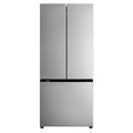 Simzlife 17.5 Cu. ft.  Counter-Depth Refrigerator, French Door Refrigerator with Bottom Freezer, Stainless Steel