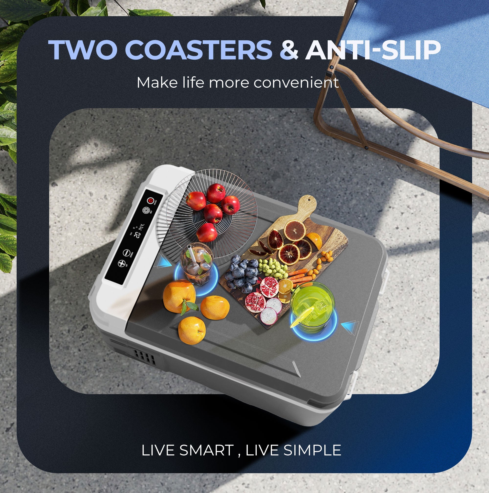 Simzlife 12 Volt Refrigerator, 11 Quart (10L) Car Fridge, Car Refrigerator -4℉~68℉, Portable Freezer for RV, Camping, Travel