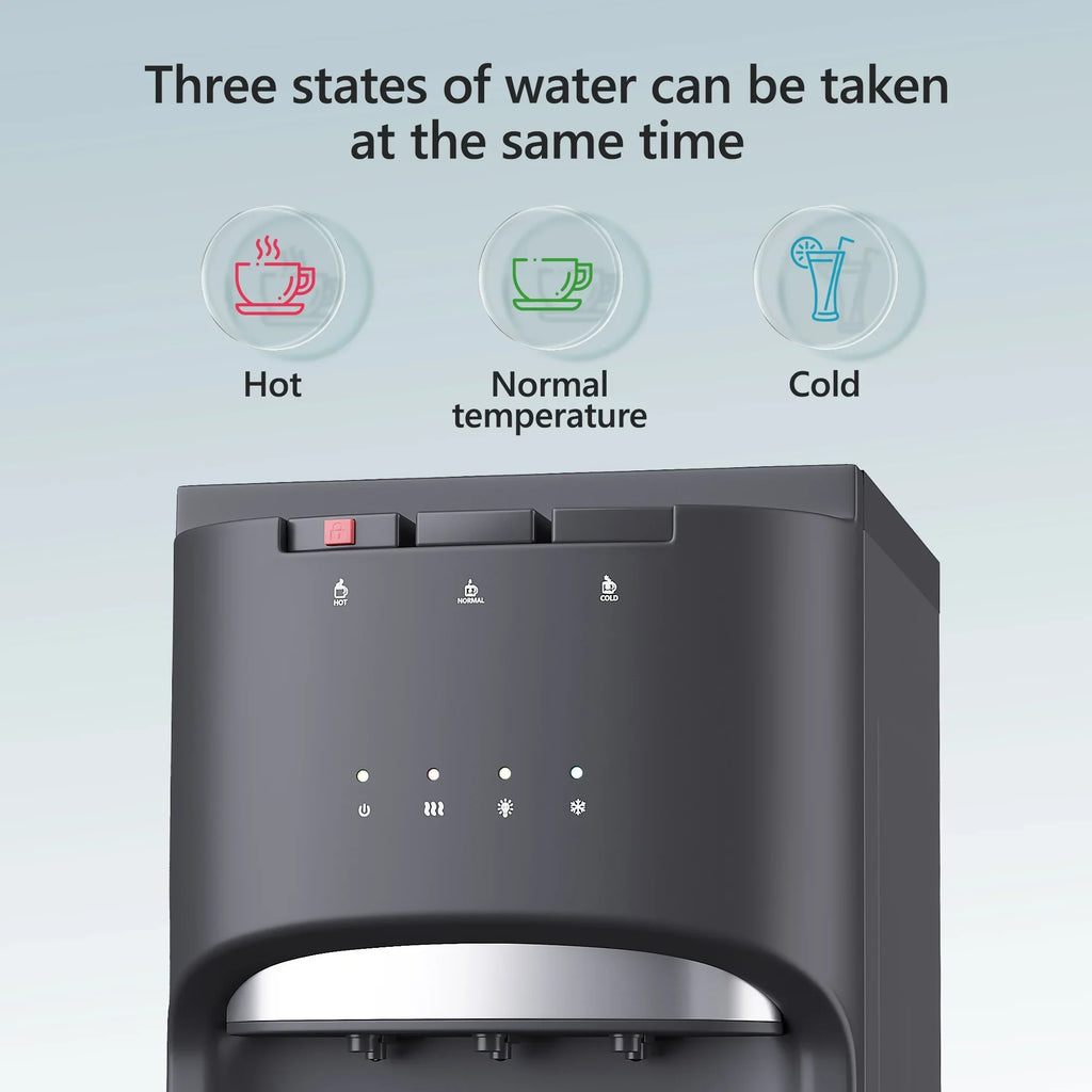 Simzlife Water Dispenser Bottom Loading, UV Lights Stainless Steel Water Cooler , 3 Or 5 Gallon Bottle