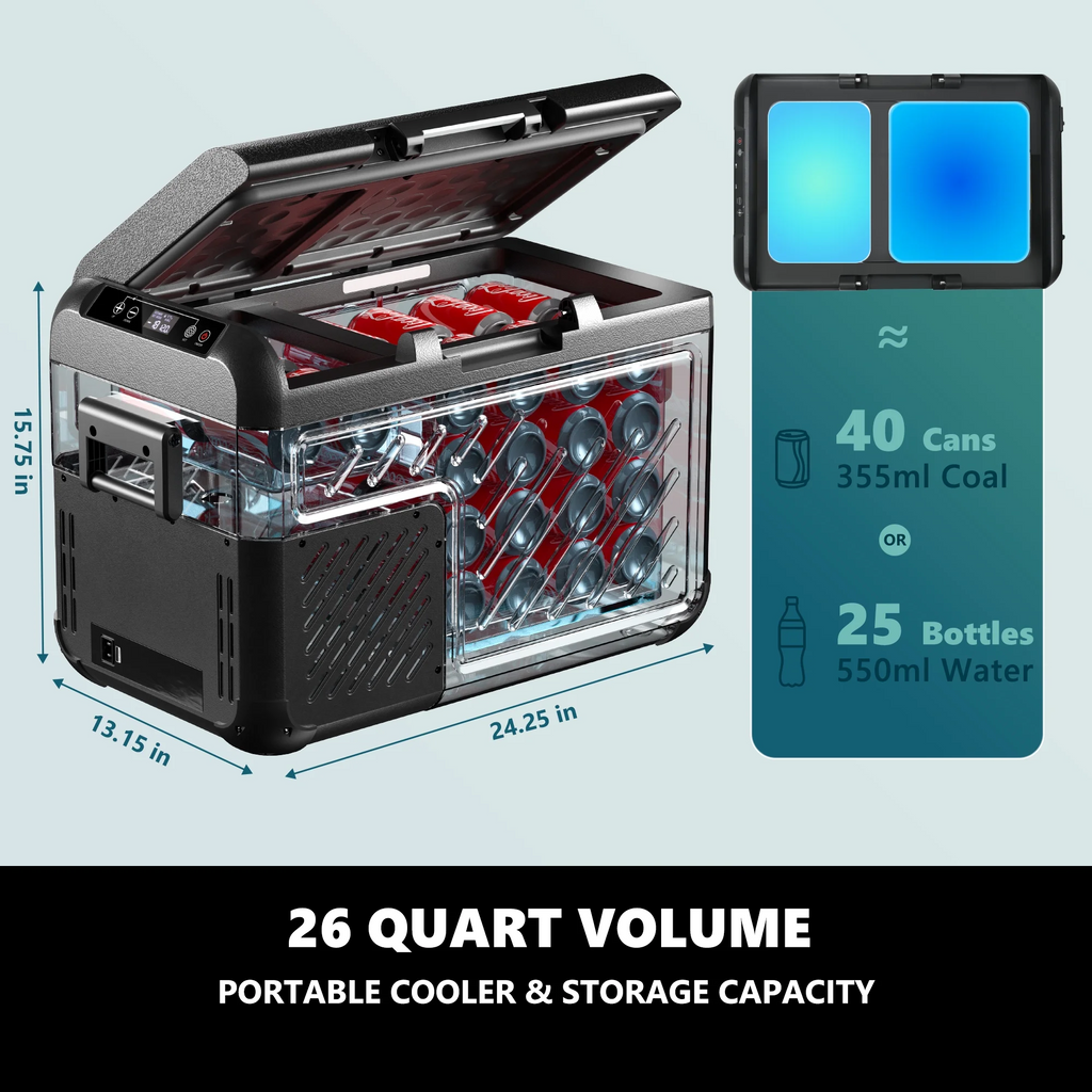 https://www.walmart.com/ip/Simzlife-12-Volt-Refrigerator-26QT-25L-Portable-Car-4-68-12-24V-DC-110-240V-AC-Mini-Fridge-Camping-Travel-Truck-Home-Black/14419511712
