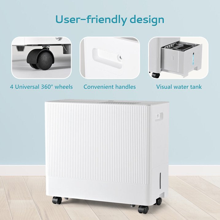 Simzlife Dehumidifier 50 Pint to 110 Pint Max for 4500 Sq ft for Basements, Home, Bathroom