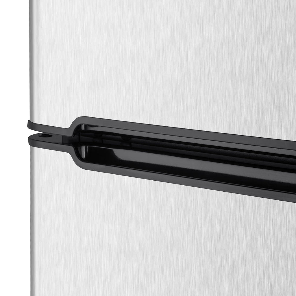 Simzlife 3.2 Cu ft Two Door Mini Refrigerator with Freezer, Compact Small Fridge Adjustable Removable Shelves
