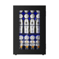 Simzlife Mini Beverage Refrigerator Cooler with Glass Door, 24-Can Mini Fridge for Home,Black
