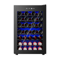 Simzlife 45 Bottle Wine Cooler Refrigerator,Built-in Wine Fridge with Stainless Steel Glass Door, for Home, Kitchen, or Office