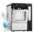Simzlife Nugget Ice Maker with 4.3L Side Tank, Self- Cleaning Countertop Ice Machine, Soft Chewable Pellet Ice for Home/Kitchen/Party