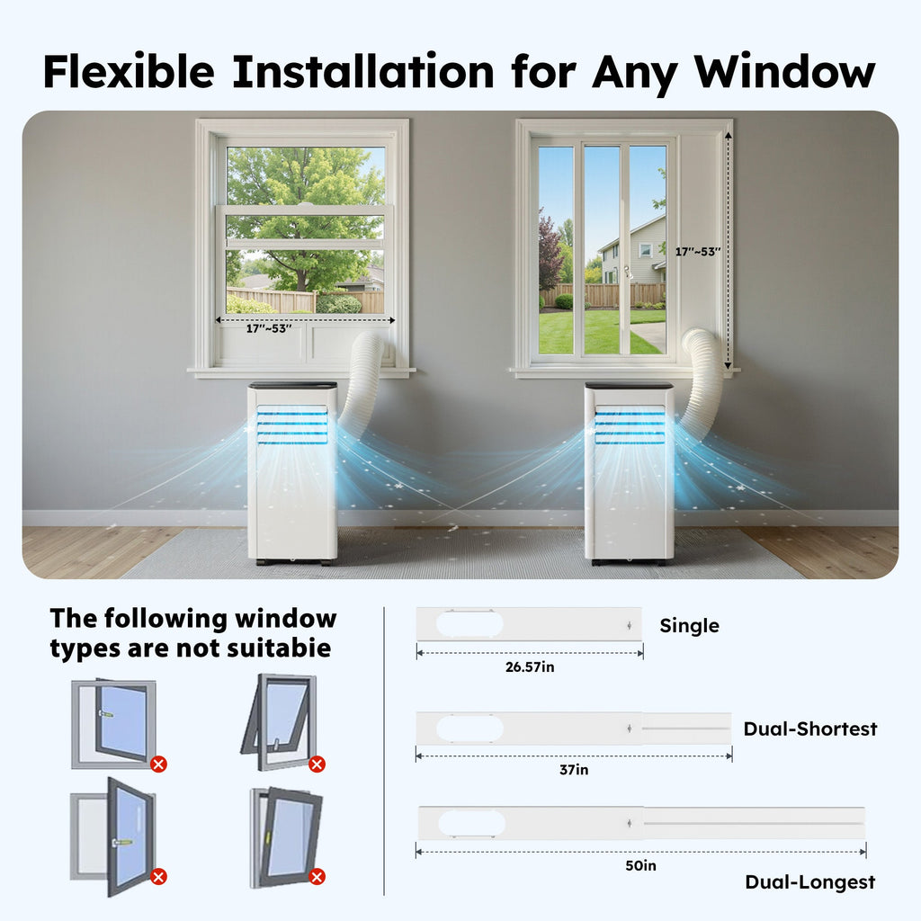 SIMZLIFE Portable Air Conditioner 10000 BTU,Portable Ac Unit up to 550 Sq