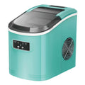 Simzlife Countertop Ice Maker with Handle, 10 bullet ice in 6 Mins, 30Lbs/24H, Self-Cleaning Portable Ice Maker with Basket and Scoop