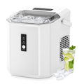Simzlife Ice Makers Countertop, 9 Cubes in 6 Mins, 26lbs/Day, Portable Ice Maker with Carry Handle, Self-Cleaning Ice Maker with Ice Scoop & Basket for Home/Kitchen/Office/RV.(White)