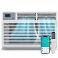 SIMZLIFE 10,000 BTU Window Air Conditioner With APP, Cools Up To 450 Sq Ft