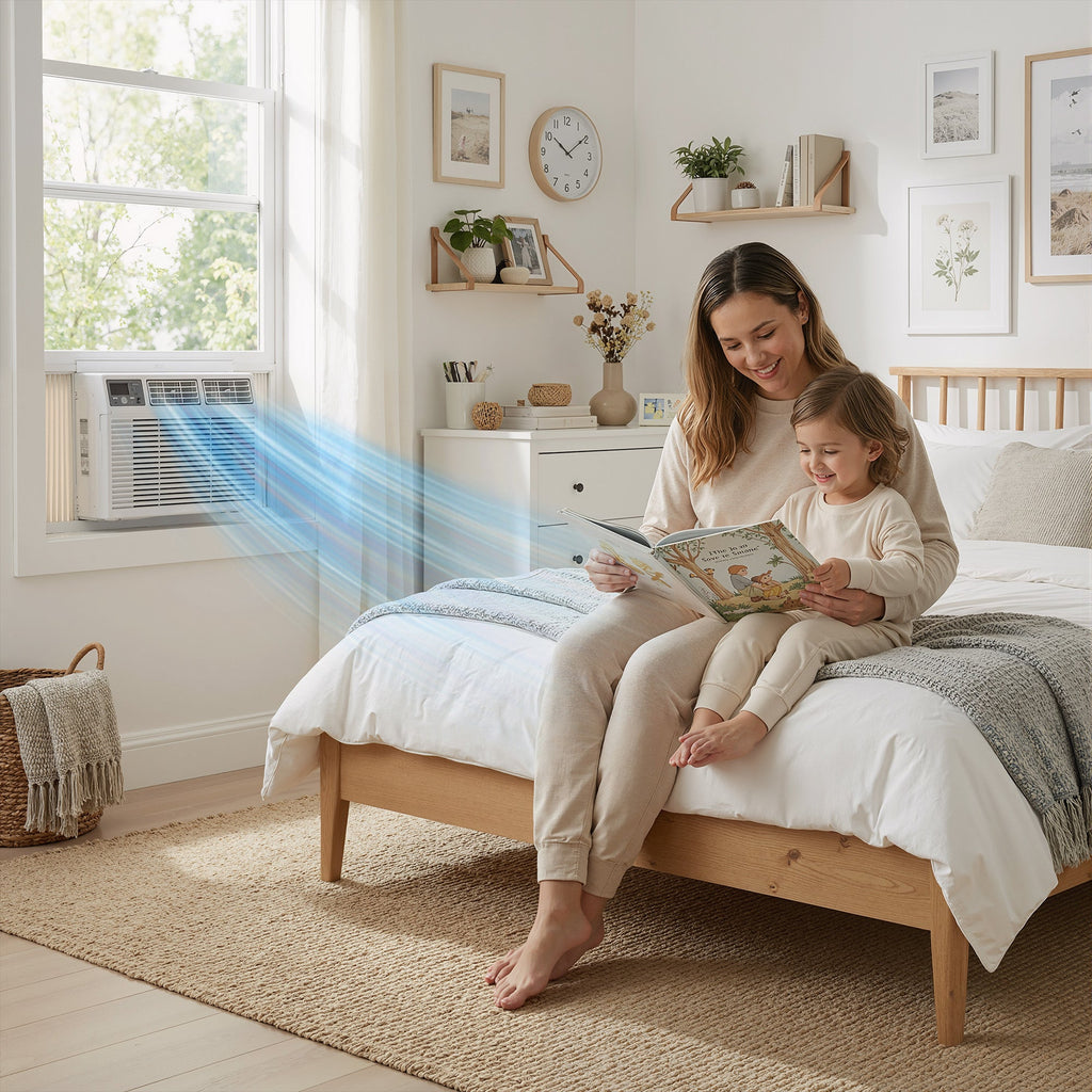 SIMZLIFE 12,000 BTU Window Air Conditioner With APP, Cools Up To 550 Sq Ft