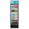 Simzlife Commercial Beverage Refrigerator with Glass Door, 12 Cu.Ft Display Refrigerator Cooler with LED Light and 4 Adjustable Shelves, Commercial Beverage Fridge for ETL Approved