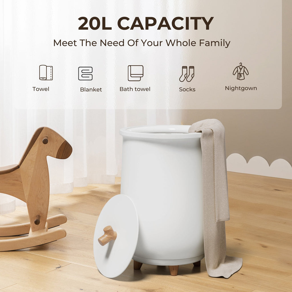 Simzlife Towel Warmers for Bathroom，20L Towel Warmers Buckets Spa with 20/40/60/90 Timing
