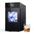 SIMZLIFE Ice Ball Maker Countertop, 2.4" Large Sphere Ice, 48 Balls/24H, Self-Cleaning for Whisky & Home Bar, Black