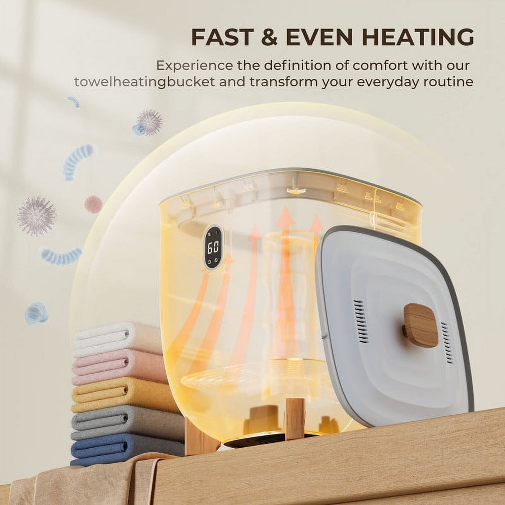 Simzlife Luxury Towel Warmer, Electric Hot Towel Warmer Bucket, Towel Dehumidifier