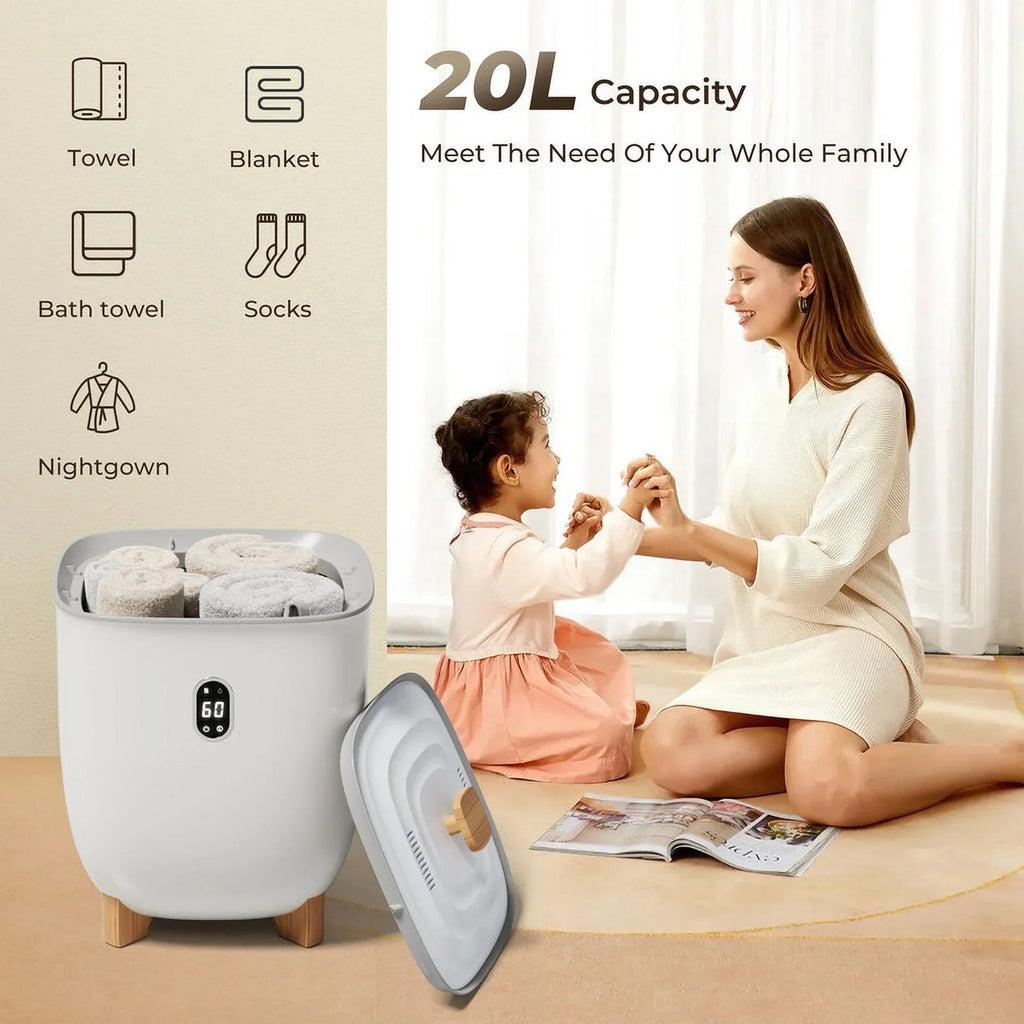 Simzlife Luxury Towel Warmer, Electric Hot Towel Warmer Bucket, Towel Dehumidifier